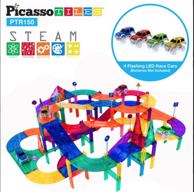 Picasso Tiles Racing Track Set 50pc