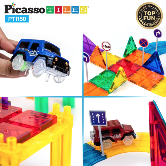 Picasso Tiles Racing Track Set 50pc