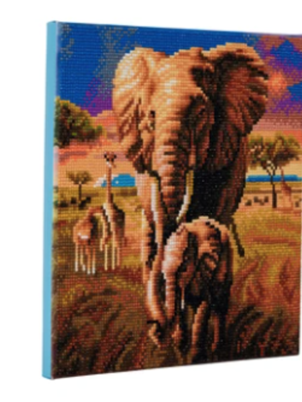 Craft Buddy Crystal Art- Elephant of Savannah
