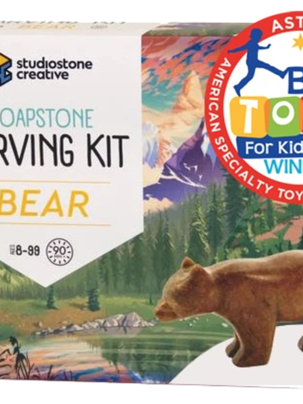 STUDIOSTONE CREATIVE Soapstone Carving kit (BEAR)