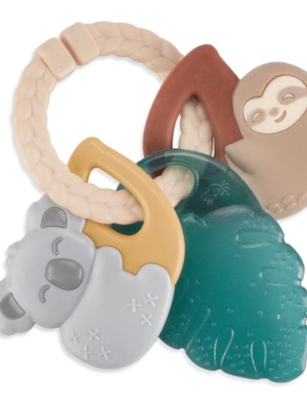 Itzy Ritzy Tropical Itzy Keys Textured Ring w Teether + Rattle