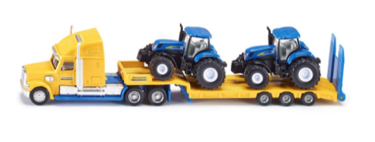 Siku New Holland Truck with Low Loader & Tractors