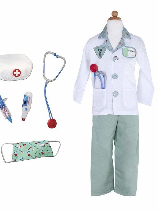 Great Pretenders Doctor Costume GREEN ages 5-6