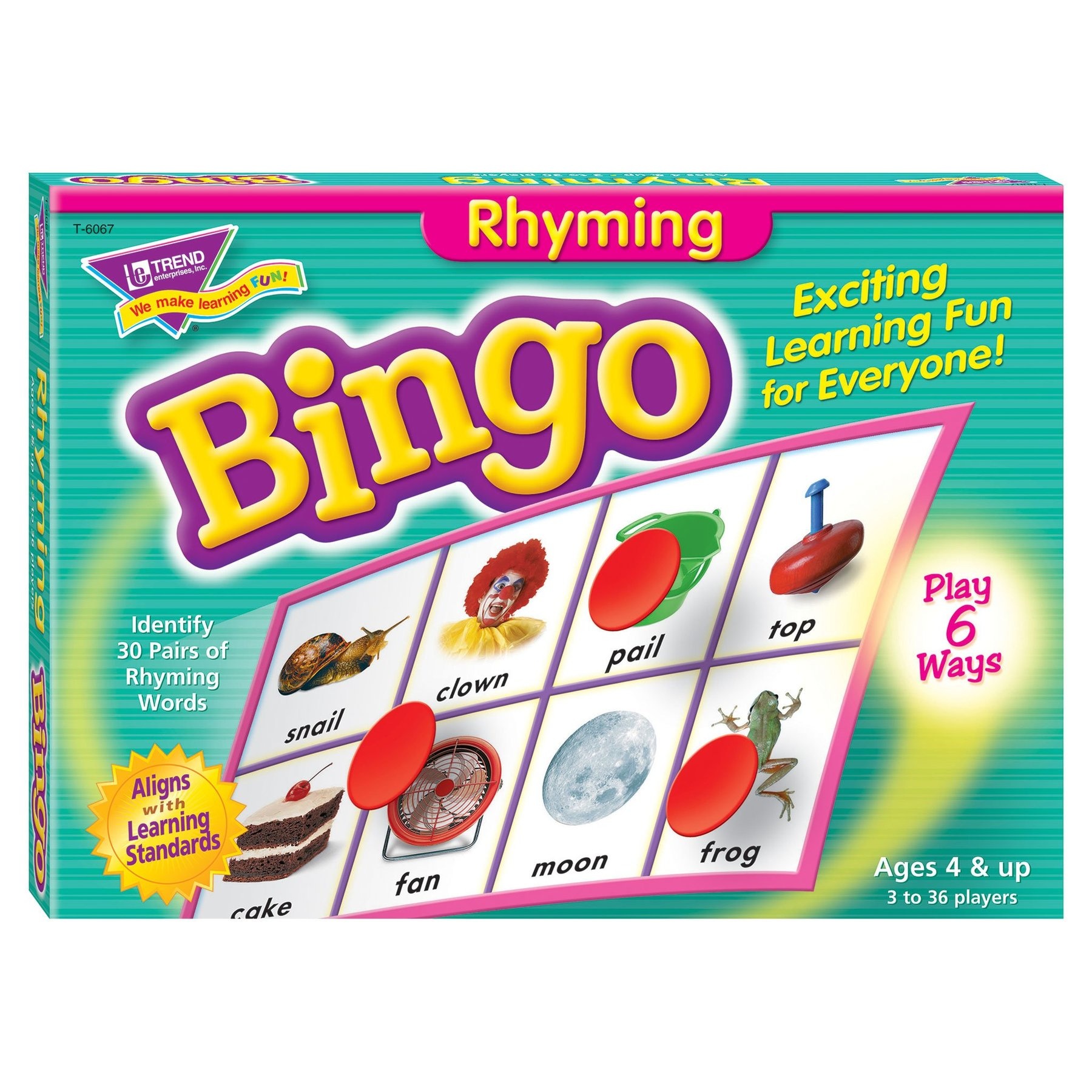 Rhyming Bingo Game