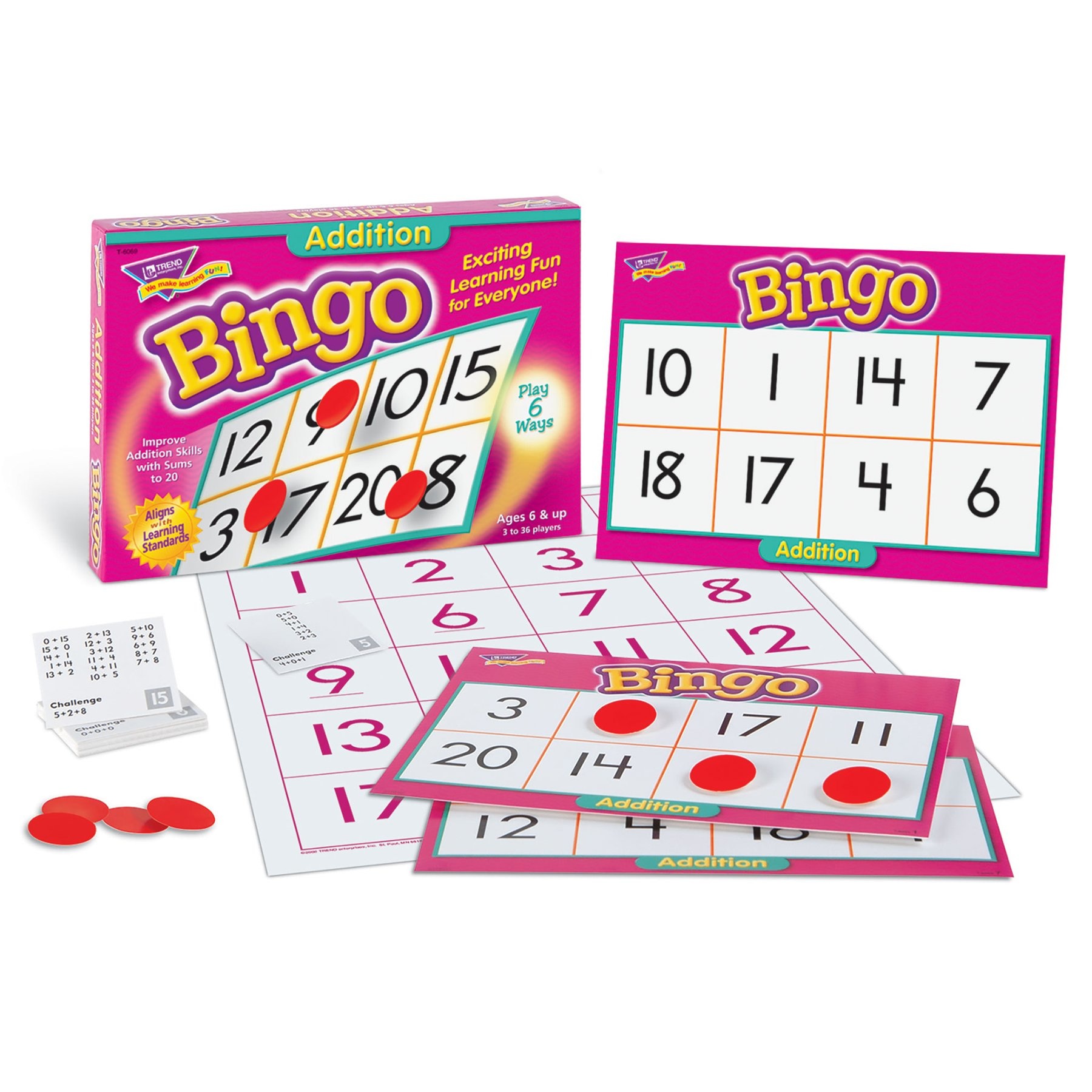 Addition Bingo Game | Owls Hollow Toys & Games