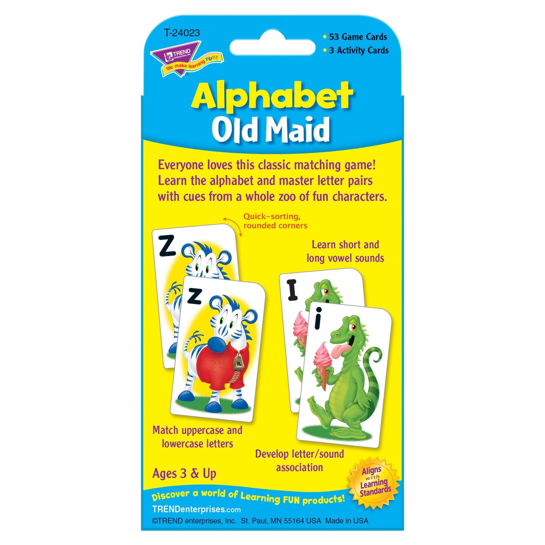Alphabet Old Maid Learning Cards