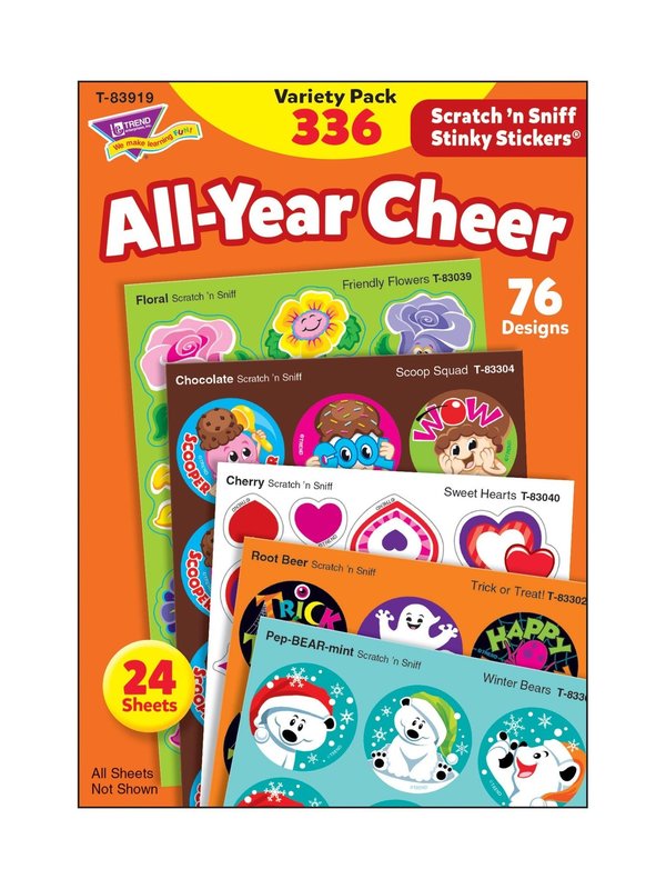 Scratch ‘n Sniff All-Year Cheer Stickers