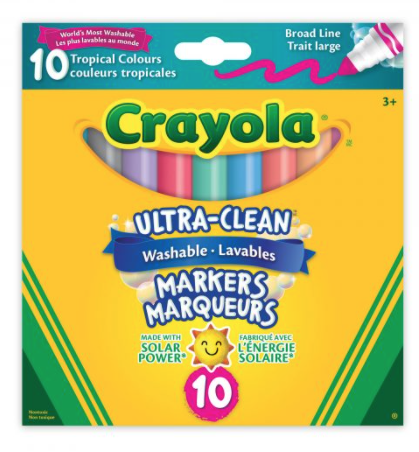 Ultra Clean Washable Markers Tropical 10pc