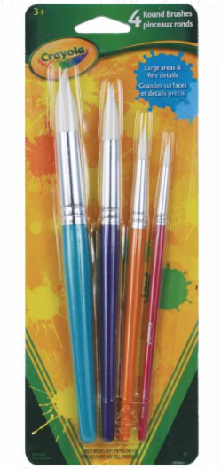 Crayola Round Brushes 4 pc