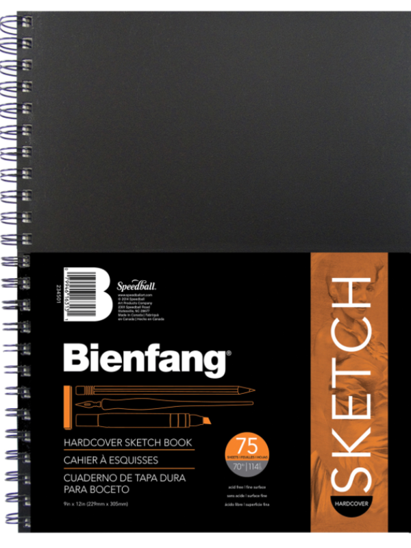 Bienfang Hardcover Sketchbook 9x12 75sh