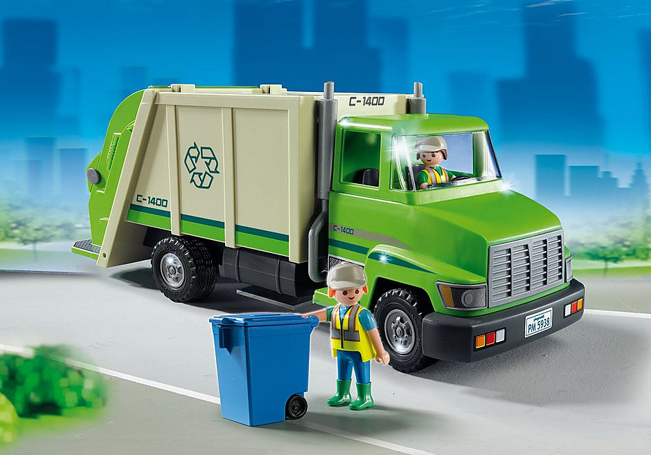 Playmobil Green Recycling Truck