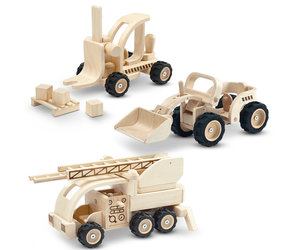 Plan Toys Wooden Vehicle Set of 3 | Owls Hollow Toys & Games