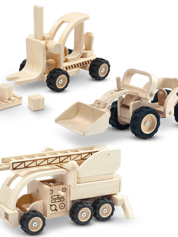 Plan Toys Plan Toys Wooden Vehicle Set of 3