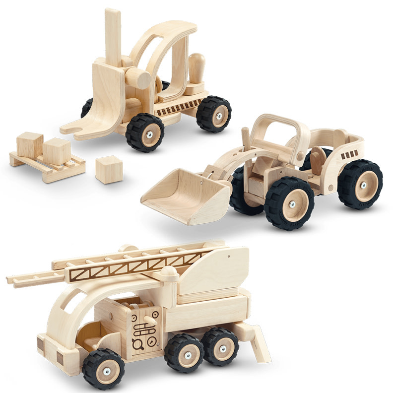 Plan Toys Wooden Vehicle Set of 3