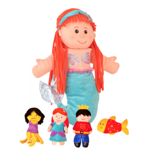 Little Mermaid Hand and Finger Puppet Set Owls Hollow Toys Games
