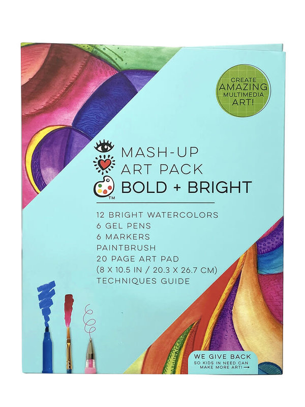 Bright Stripes Mash-Up Art Pack Watercolor Bold & Bright