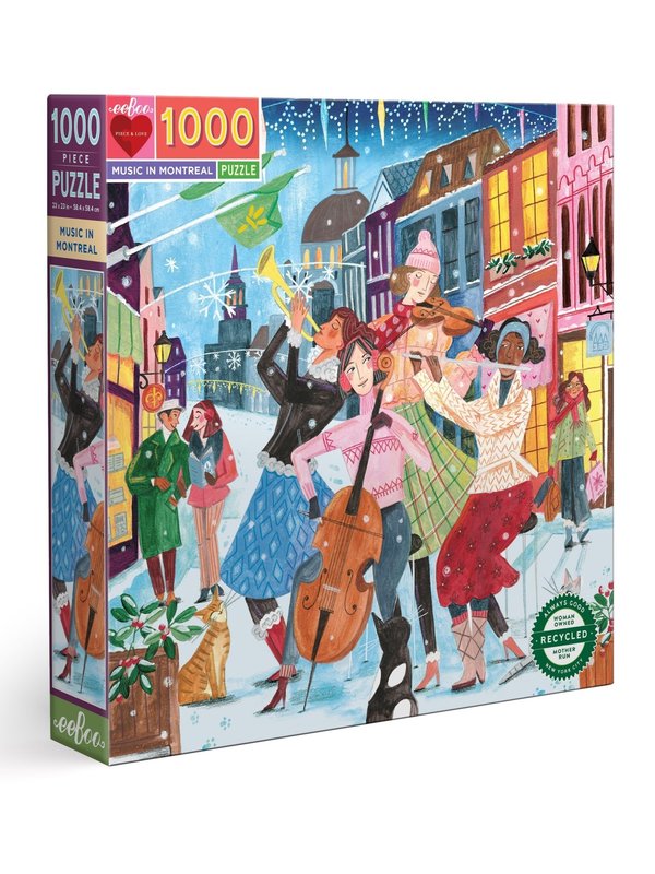 eeBoo Music in Montreal 1000pc Puzzle