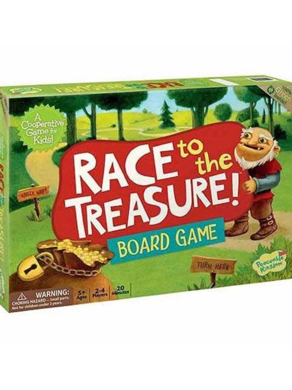 Peaceable Kingdom Race To The Treasure! Cooperative Board Game