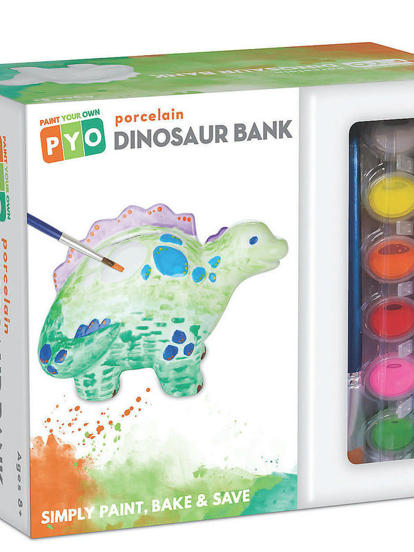 Mindware Paint Your Own Porcelain Dinosaur Bank