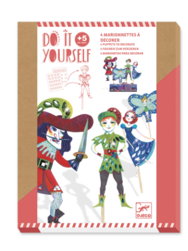 Djeco DIY Peter Pan Puppets to Decorate
