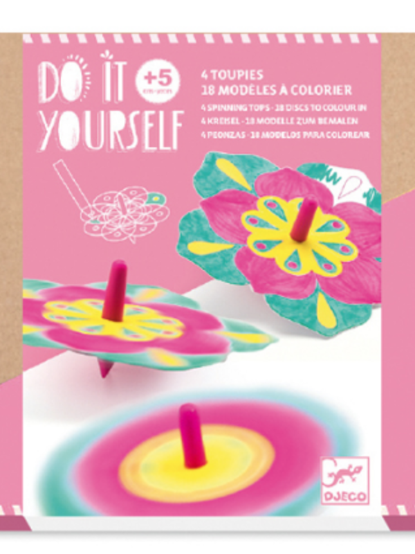Djeco Do It Yourself 4 Spinning Tops