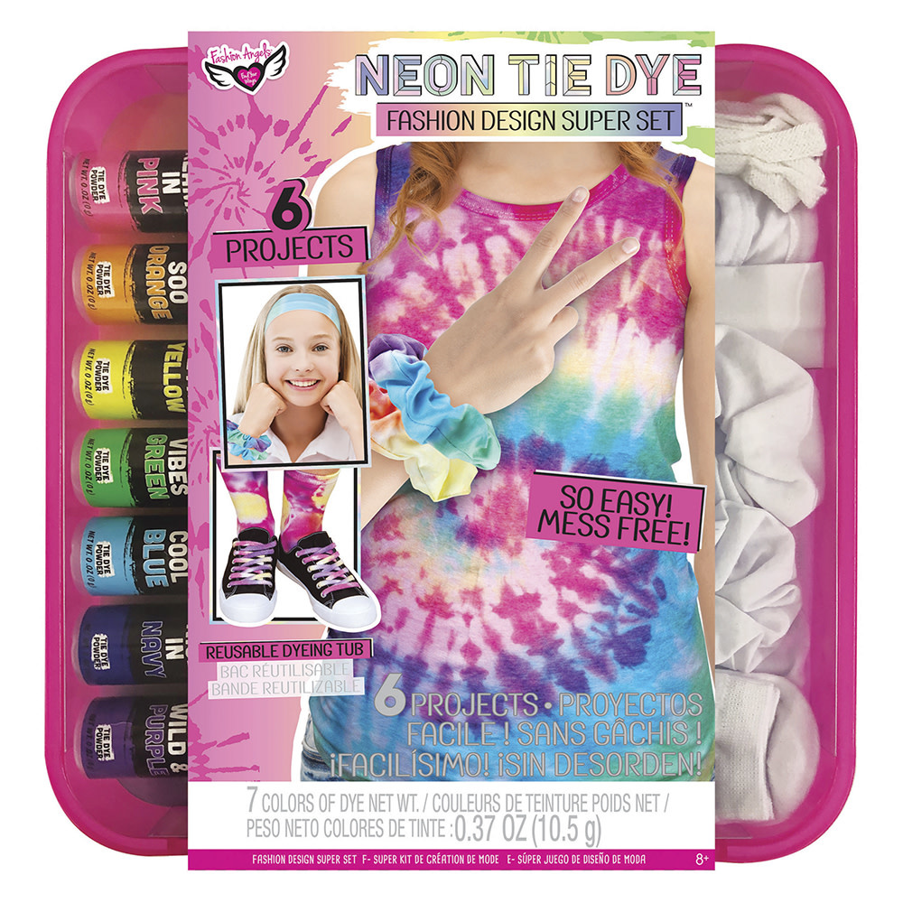 Fashion Angels Neon Tie Dye Fashion Design Super Set