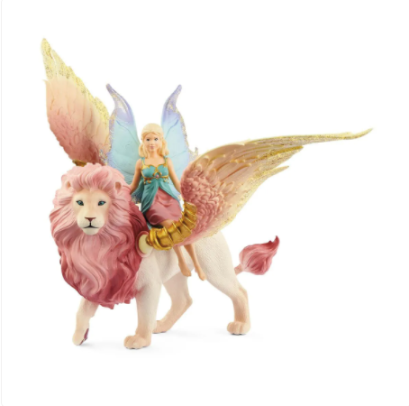 Fairy in Flight on Winged Lion