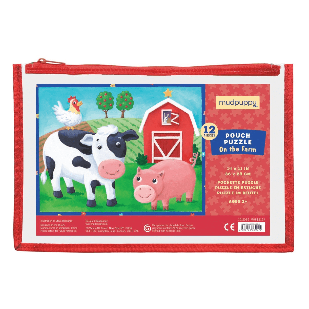 On The Farm 12pc Pouch Puzzle