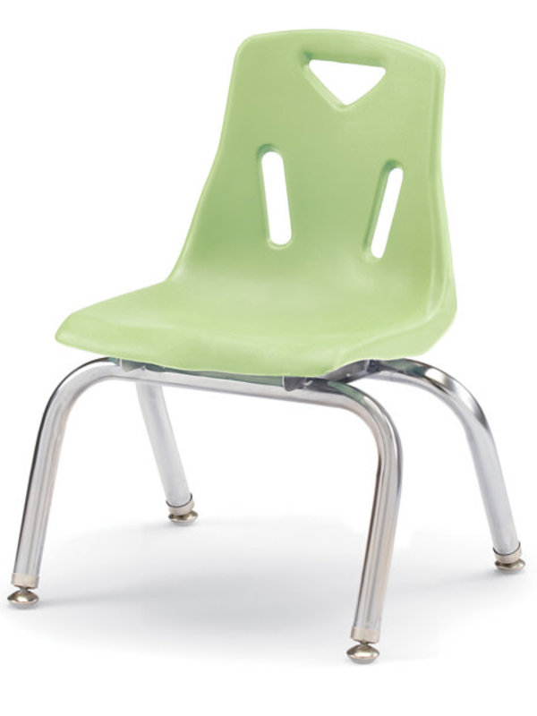 Jonti Craft Berries® Stacking Chair with Chrome Plated Legs 10" Key Lime