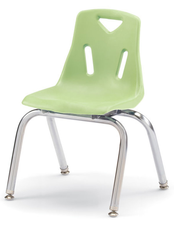 Jonti Craft Berries® Stacking Chair with Chrome Plated Legs 14" Key Lime