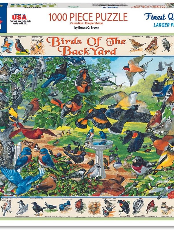 White Mountain Birds of the Backyard 1000 pc Puzzle