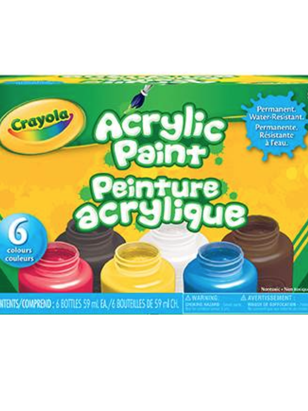 Crayola ACRYLIC PAINT 6 colour