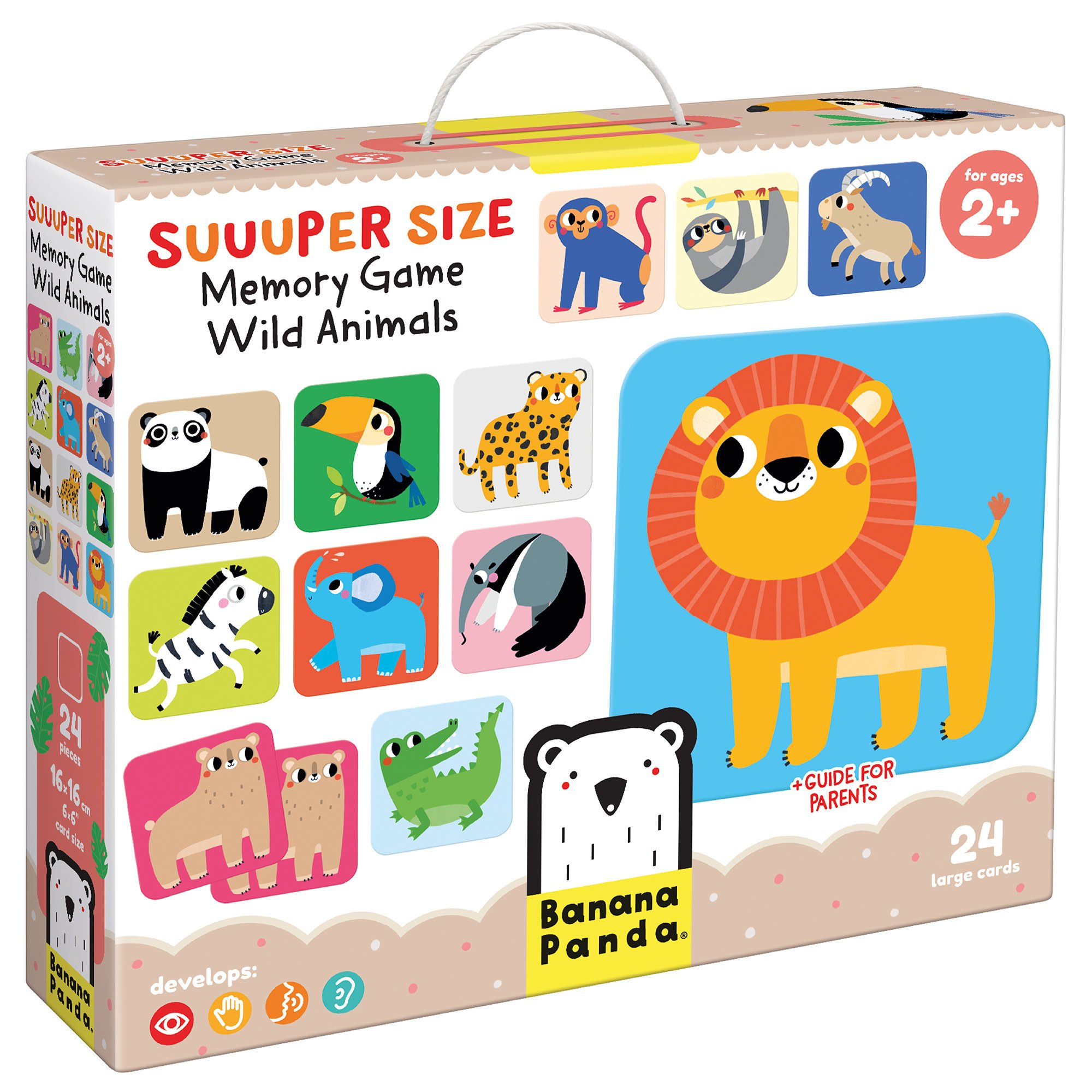 Suuuper Size Wild Animals Memory Game