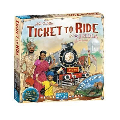 Ticket to Ride Map #2 India/Switzerland
