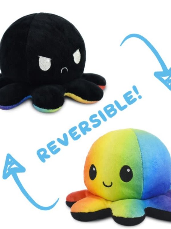 Teeturtle Reversible Octopus Mini black/rainbow