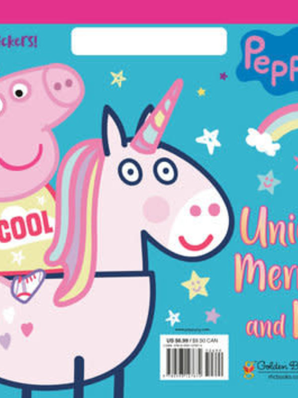 Golden Peppa Pig Unicorns, Mermaid and more Stickers