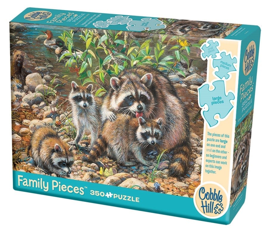 Raccoon Family 350pc Family Puzzle