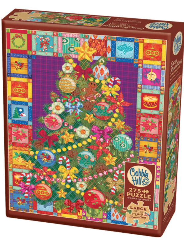 Cobble Hill Christmas Tree Quilt 275 Lg pc Puzzle