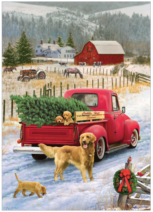 Red Truck Farm 35pc Tray Puzzle