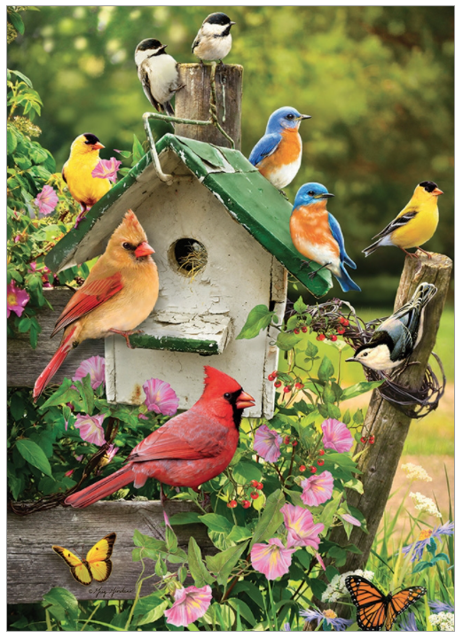 Singing Around the Birdhouse 35pc Tray Puzzle