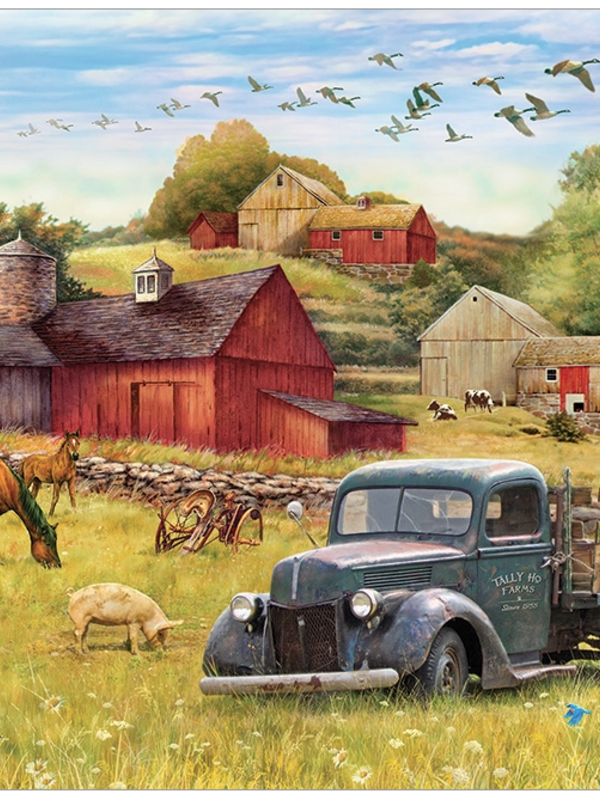 Cobble Hill Blue Truck Farm 35pc Tray Puzzle