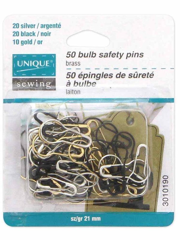 UNIQUE Unique Bulb Safety Pins