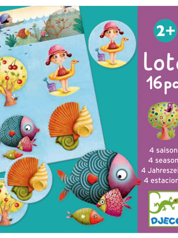 Djeco Loto Game: 4 Seasons 16 pc
