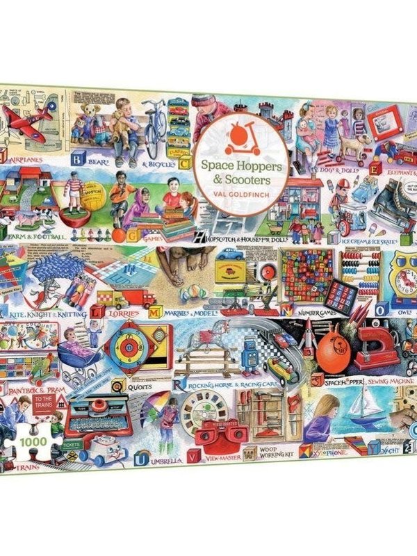 Gibson FINAL SALE: Space Hoppers & Scooters 1000 pc puzzle