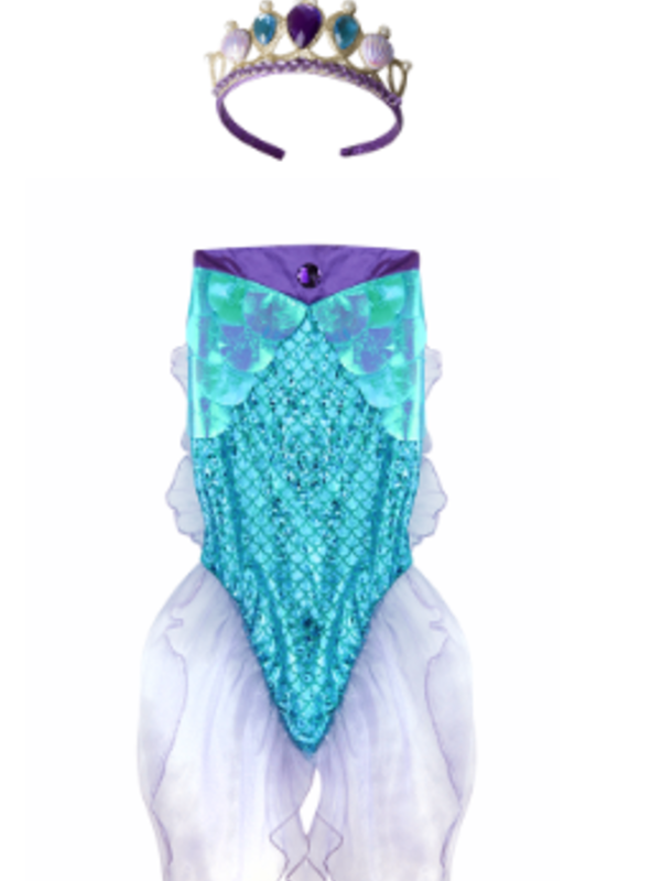 Great Pretenders Mermaid Glimmer Costume ages 5-6 (blue)