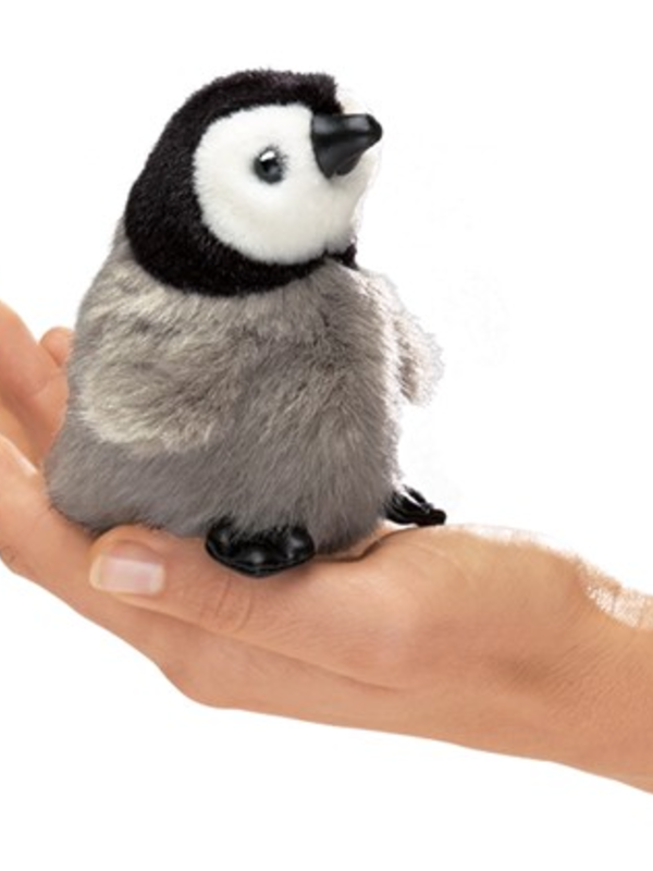 Folkmanis Mini Baby Emperor Penguin Finger Puppet