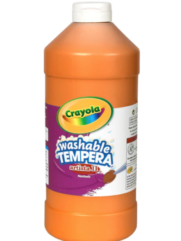Crayola TEMPERA PAINT 32oz Orange Washable