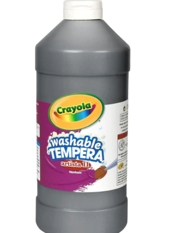 Crayola TEMPERA PAINT 32oz Black Washable