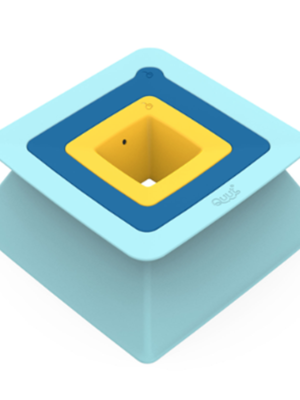 Quut Quut Pira  Pyramid Builder - Vintage Blue, Deep Blue, Mellow Yellow