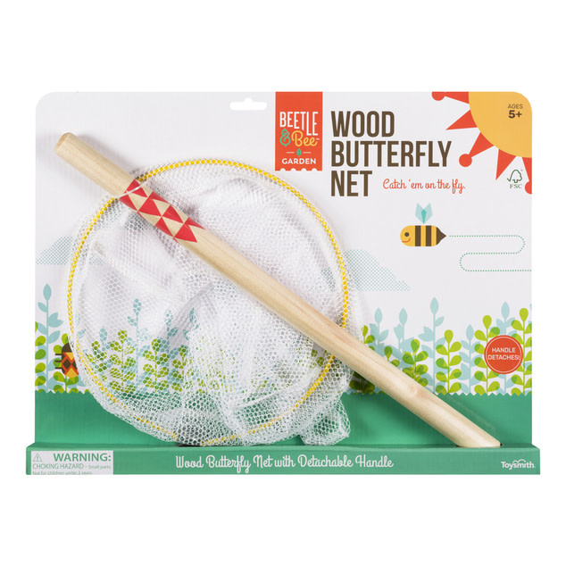 Wood Butterfly Net  Owls Hollow Toys & Games